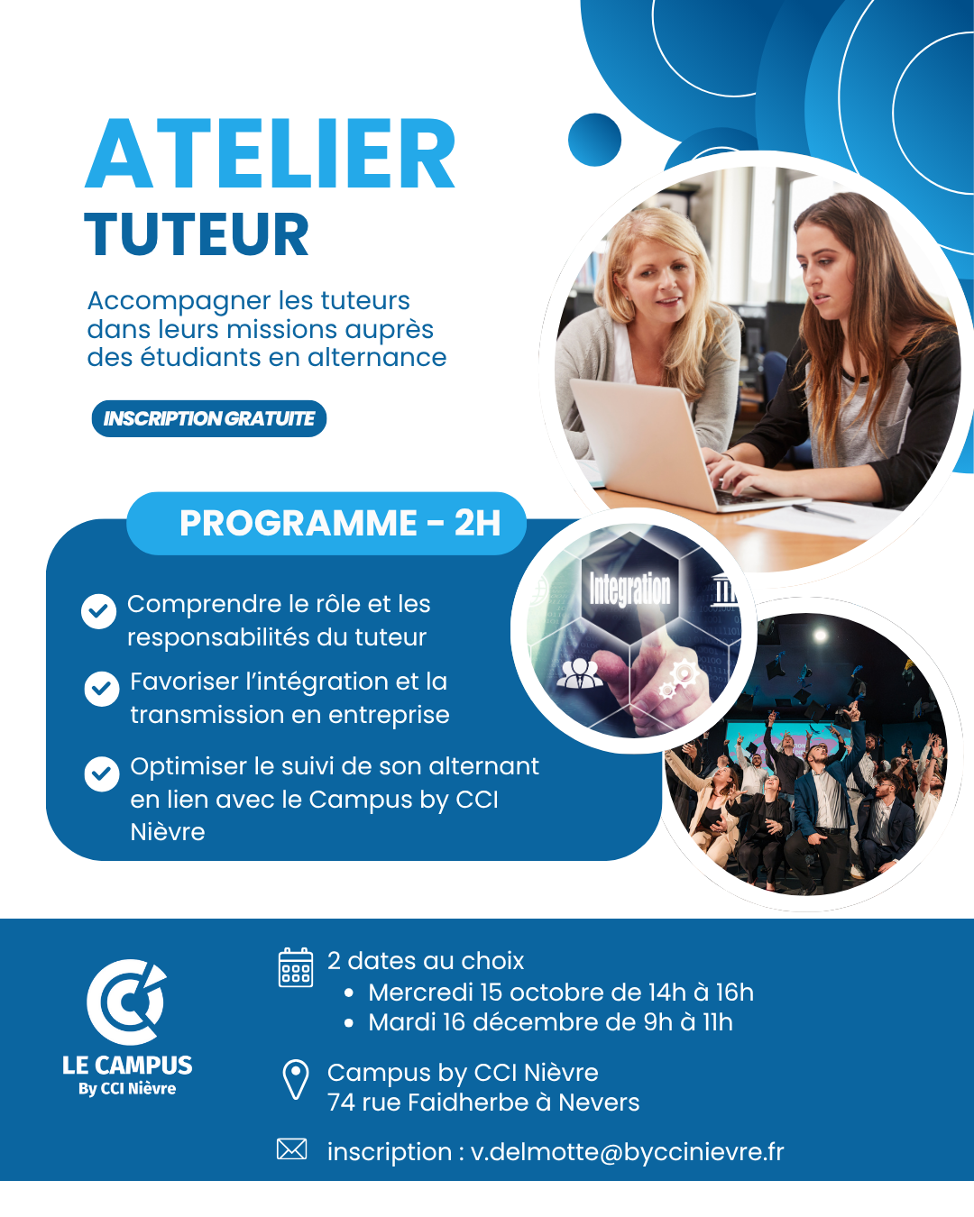 ateliers à l'attention des tuteurs de nos alternants